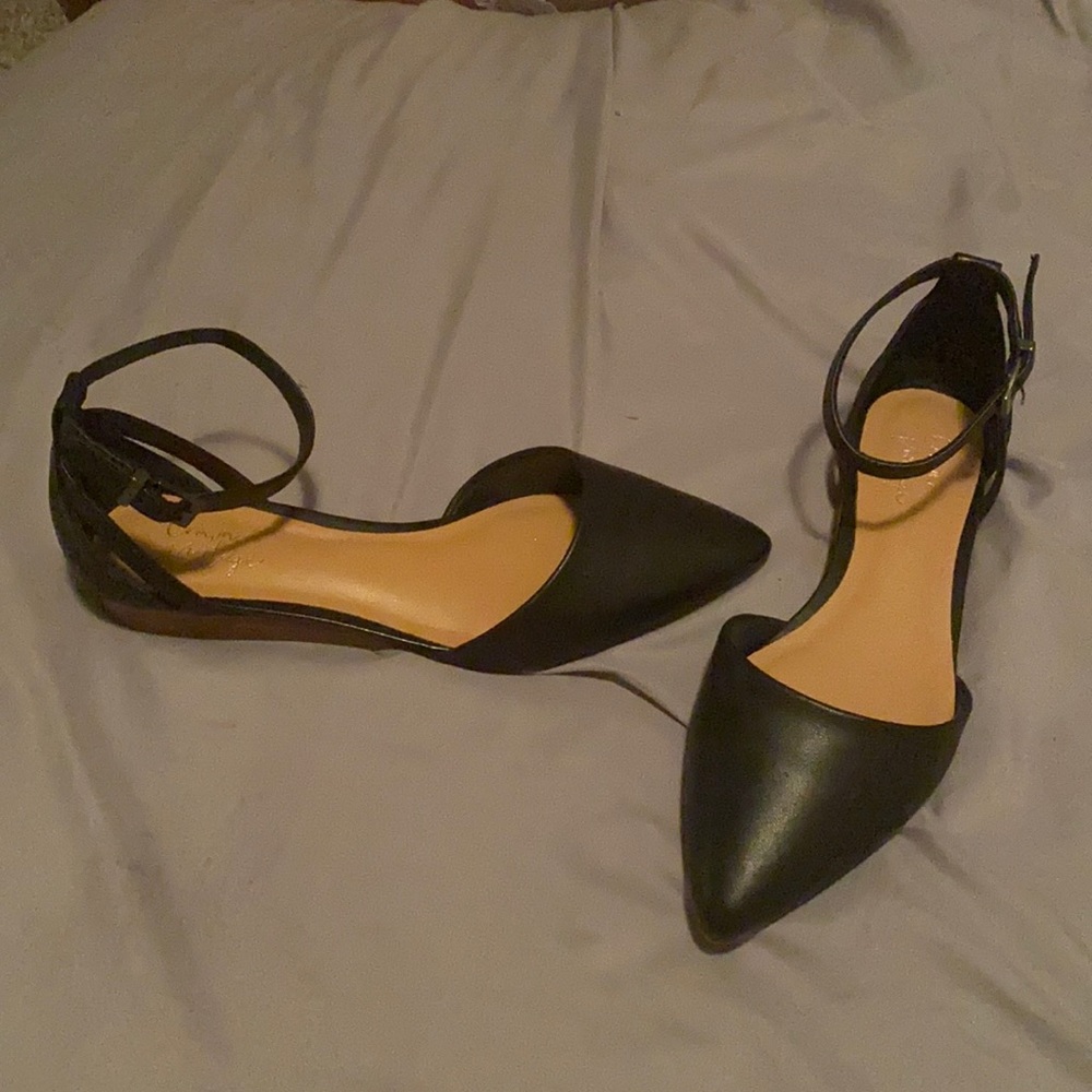 Black Wedge Ballet Flat